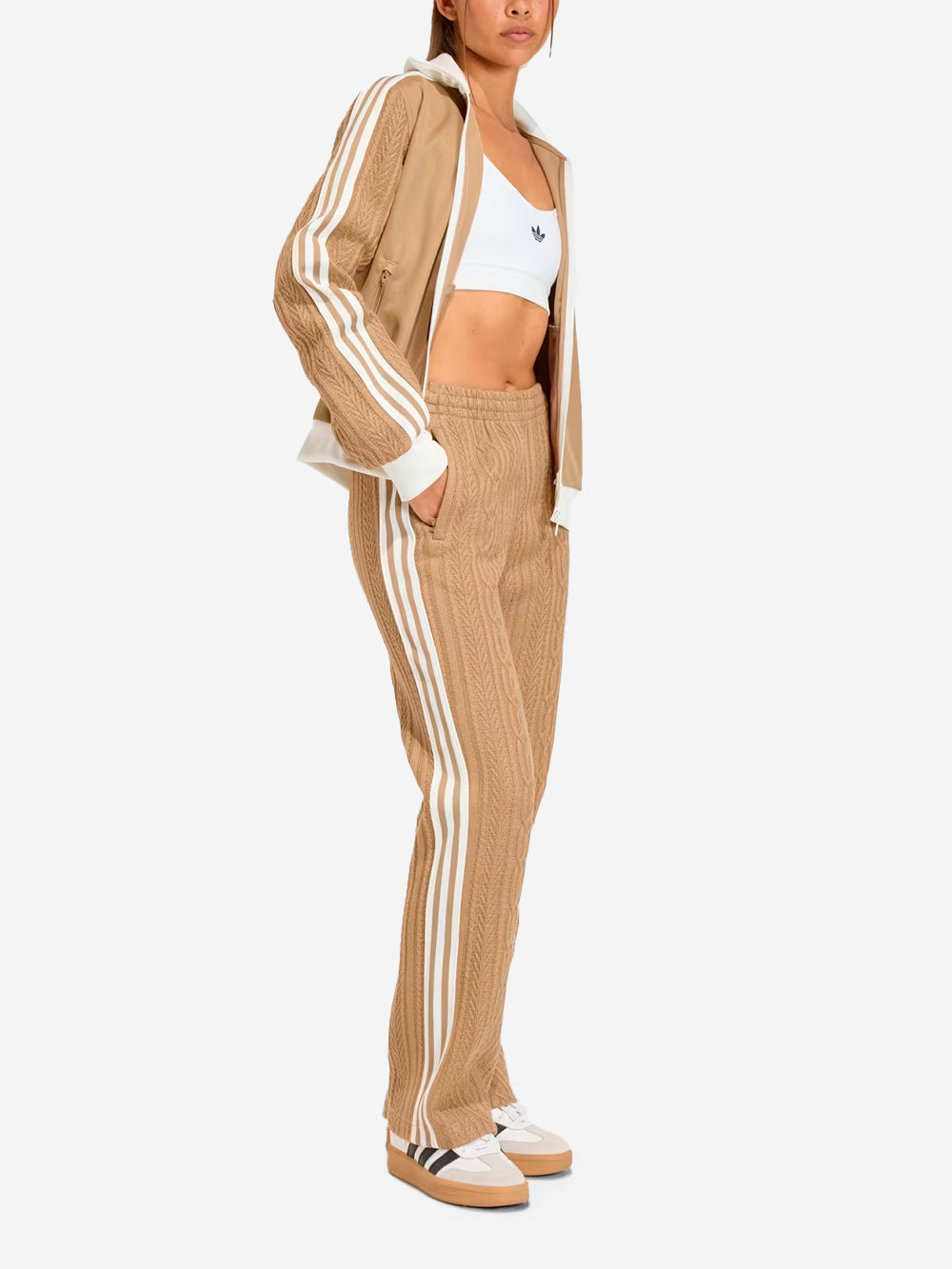 ADIDAS ORIGINALS Pantaloni da allenamento Knit Beige Urbanstaroma