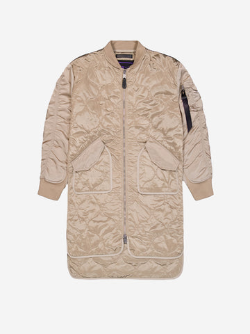 ALPHA INDUSTRIES ALS Bomber Coat UV Winter Jacket beige Sabbia