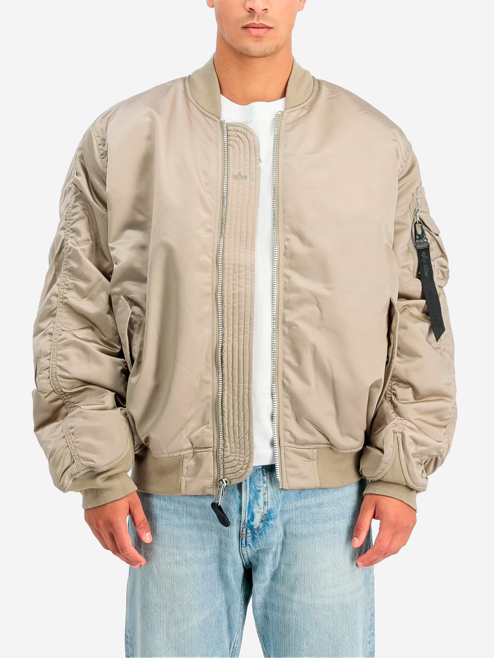 ALPHA INDUSTRIES Giacca bomber beige MA-1 UV Sabbia Urbanstaroma