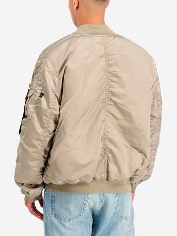 ALPHA INDUSTRIES Giacca bomber beige MA-1 UV Sabbia