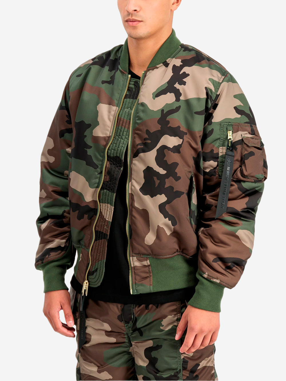 ALPHA INDUSTRIES Bomber reversibile MA-1 Base Camo Flight Militare Urbanstaroma
