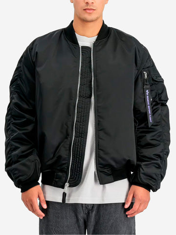 ALPHA INDUSTRIES Giacca bomber nera MA-1 UV Nero