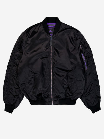 ALPHA INDUSTRIES Giacca bomber nera MA-1 UV Nero