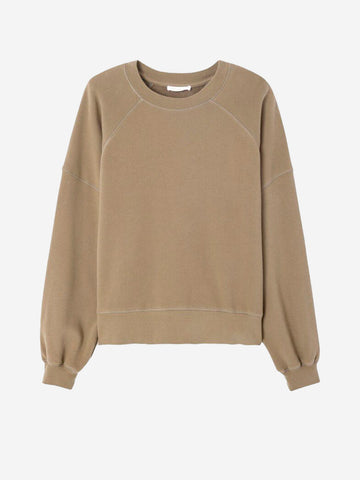 AMERICAN VINTAGE Felpa girocollo 'Atubay' verde origano Verde