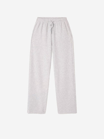 AMERICAN VINTAGE Pantaloni ampi da jogging grigi con tasca sul retro Grigio