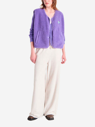 AMERICAN VINTAGE Giacca viola senza maniche in pile effetto shearling 'Hoktown' Viola