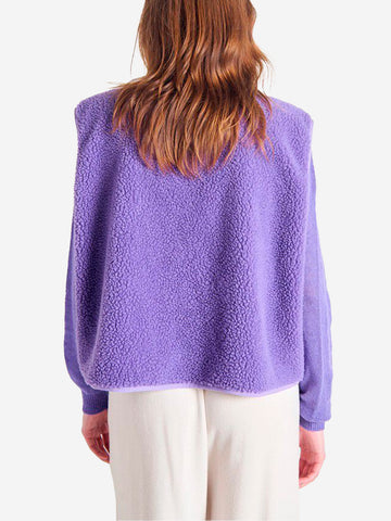 AMERICAN VINTAGE Giacca viola senza maniche in pile effetto shearling 'Hoktown' Viola