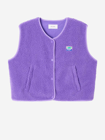 AMERICAN VINTAGE Giacca viola senza maniche in pile effetto shearling 'Hoktown' Viola