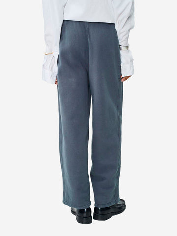AMERICAN VINTAGE Pantaloni Joggers blu avio in cotone stretch blu