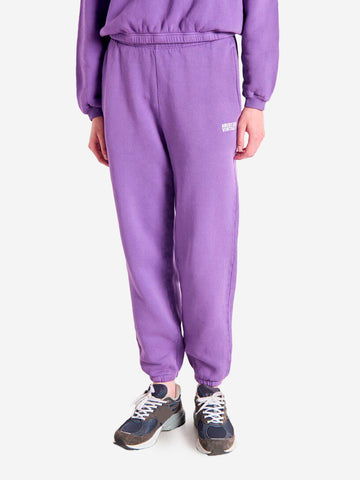AMERICAN VINTAGE Pantaloni da jogging viola con fondo elasticizzato Viola