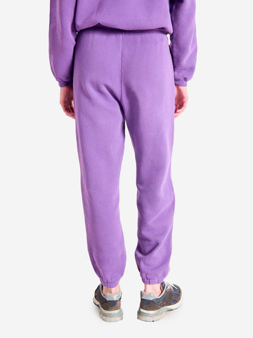 AMERICAN VINTAGE Pantaloni da jogging viola con fondo elasticizzato Viola