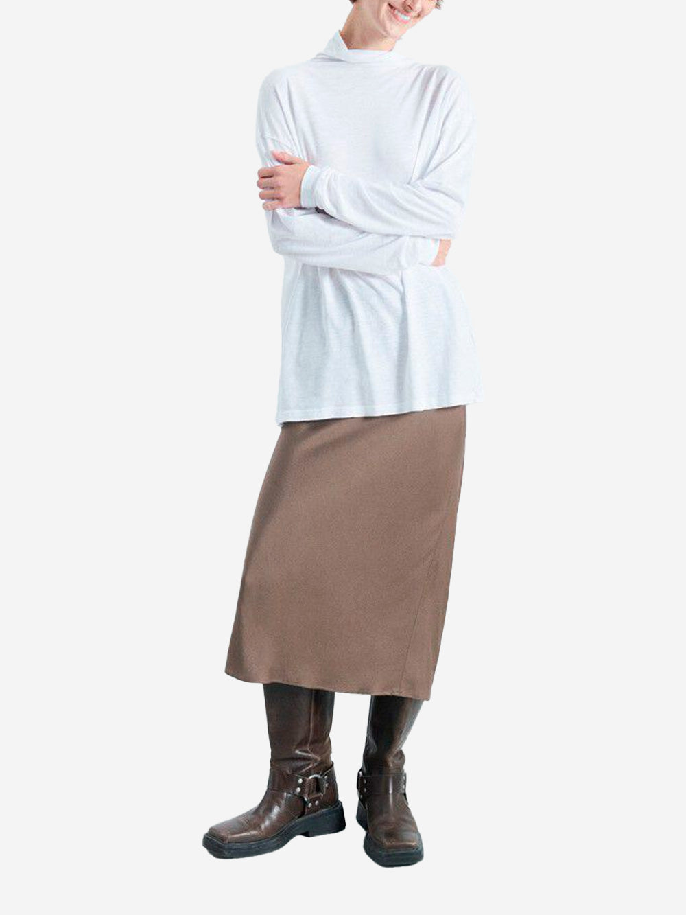 AMERICAN VINTAGE T-shirt maniche lunghe a dolcevita Bianco Urbanstaroma