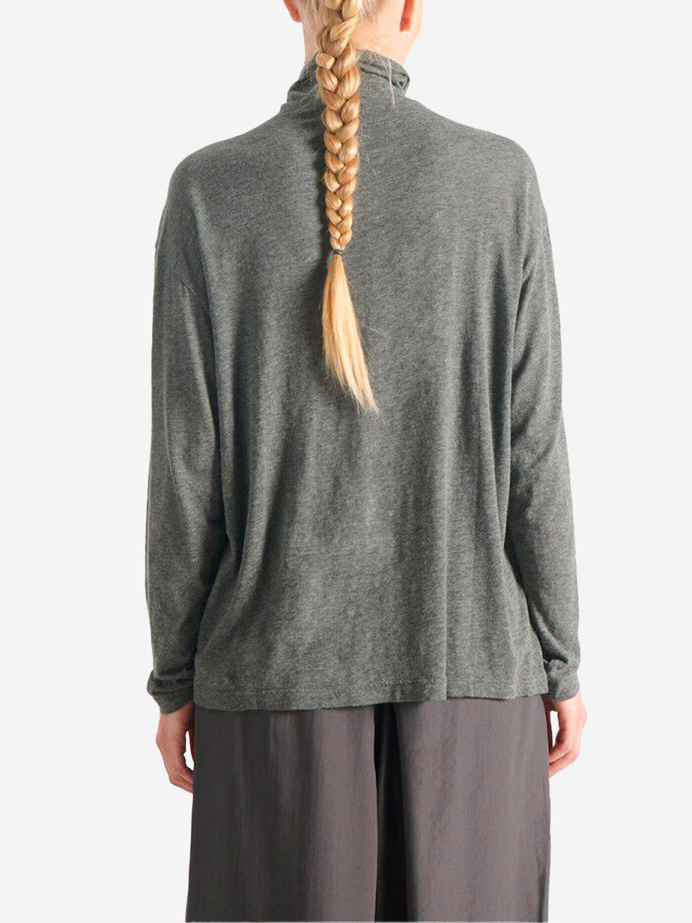 AMERICAN VINTAGE T-shirt maniche lunghe grigia a dolcevita grigio Urbanstaroma