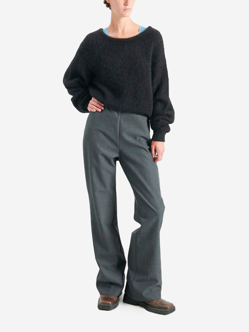 AMERICAN VINTAGE Maglione misto alpaca nero Nero Urbanstaroma