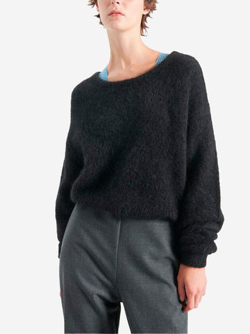 AMERICAN VINTAGE Maglione misto alpaca nero Nero