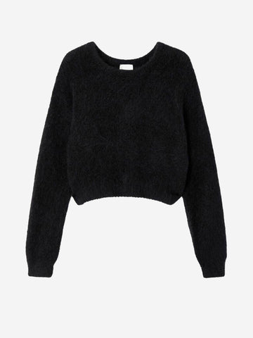 AMERICAN VINTAGE Maglione misto alpaca nero Nero