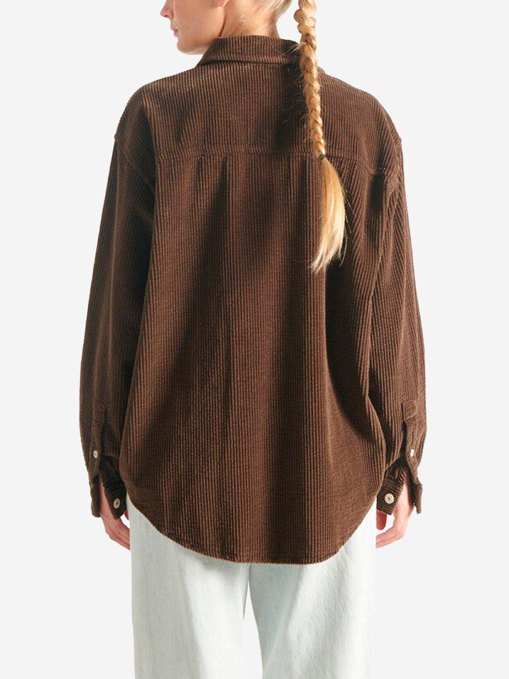 AMERICAN VINTAGE Camicia 'Padow' in velluto a coste marrone Marrone Urbanstaroma