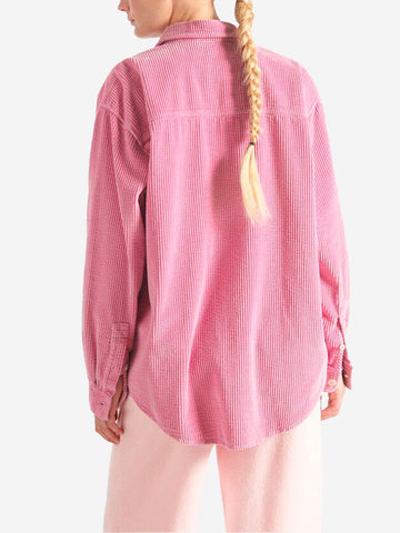 AMERICAN VINTAGE Camicia 'Padow' in velluto a coste rosa antico Rosa