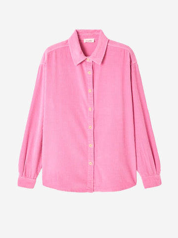 AMERICAN VINTAGE Camicia 'Padow' in velluto a coste rosa antico Rosa
