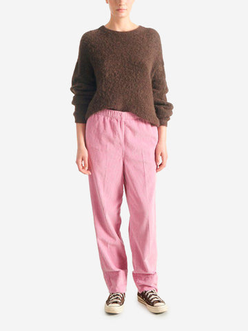 AMERICAN VINTAGE Pantaloni in velluto a coste rosa Rosa