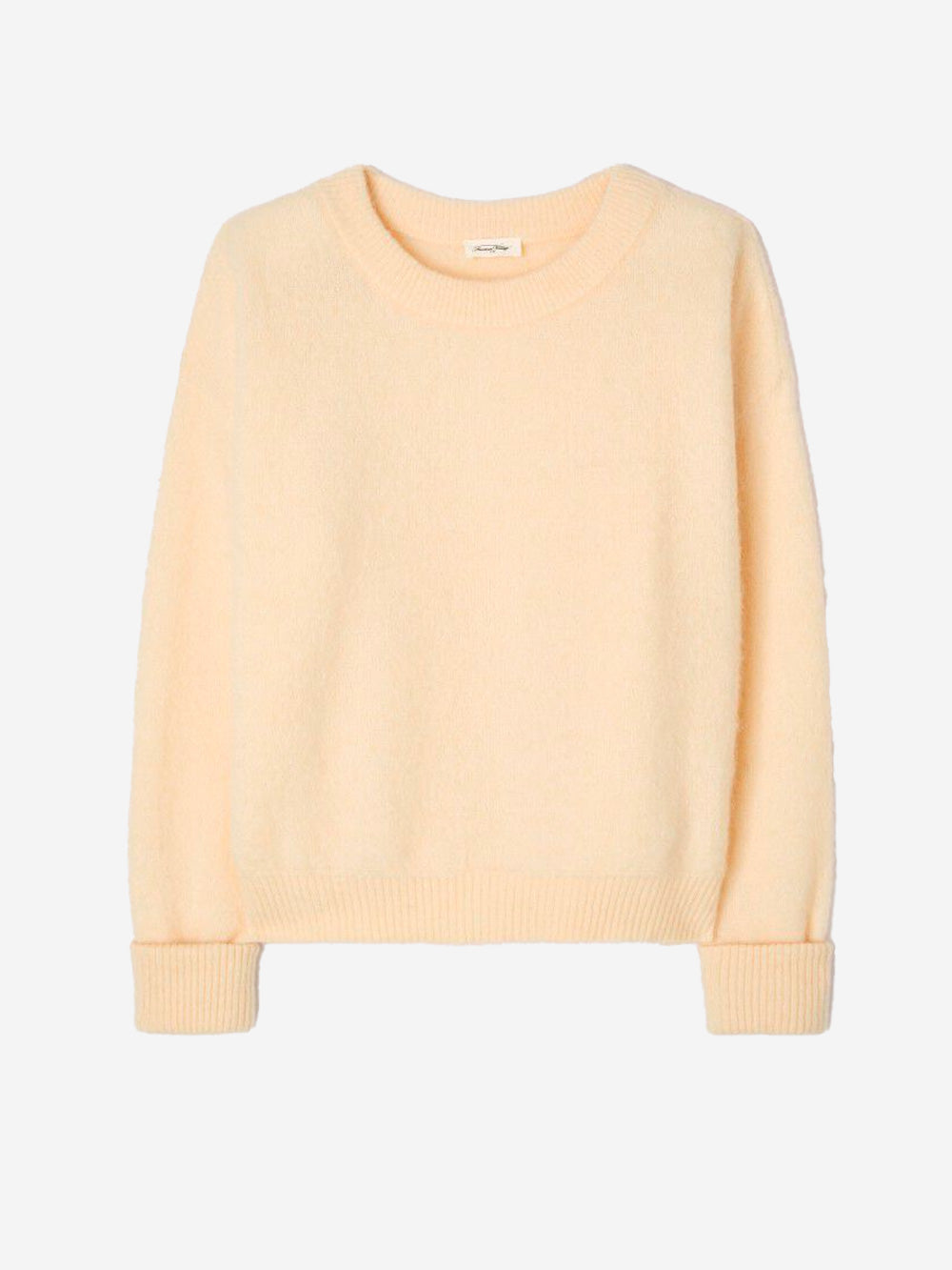 AMERICAN VINTAGE Maglione crema in misto lana con scollo a barchetta Crema Urbanstaroma