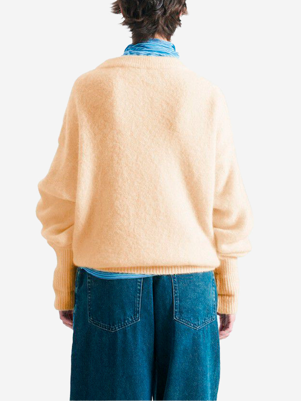 AMERICAN VINTAGE Maglione crema in misto lana con scollo a barchetta Crema Urbanstaroma