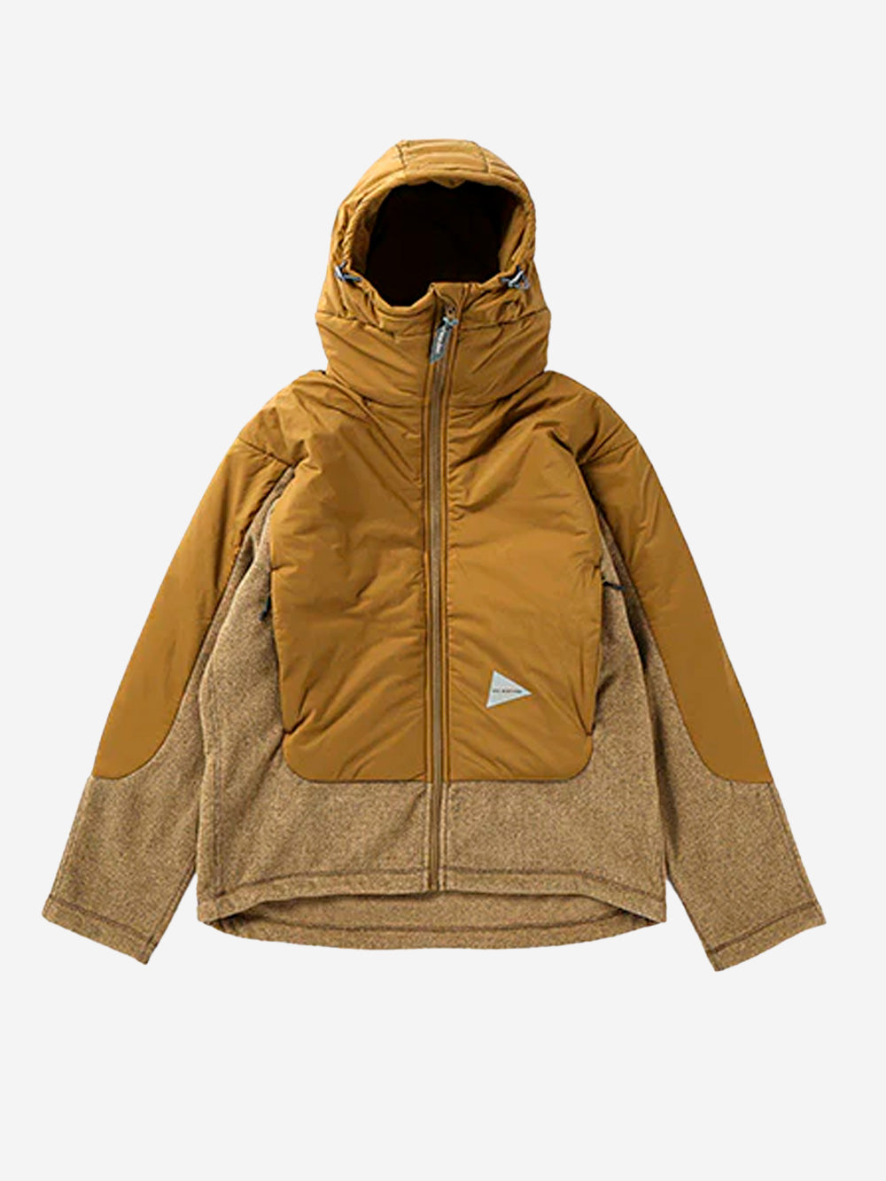 AND WANDER Giacca fleece con cappuccio e imbottitura Primaloft Beige Urbanstaroma
