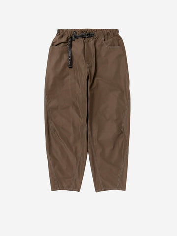 AND WANDER Pantaloni ampi khaki High Count con cintura in vita Verde