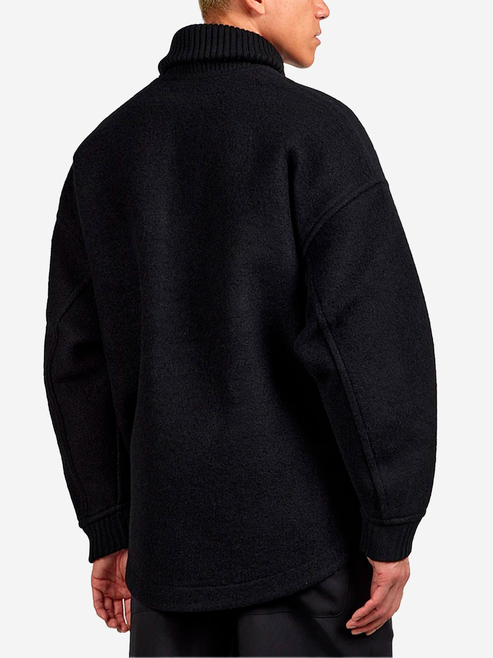 AND WANDER Giacca Wool Shaggy Nero Urbanstaroma