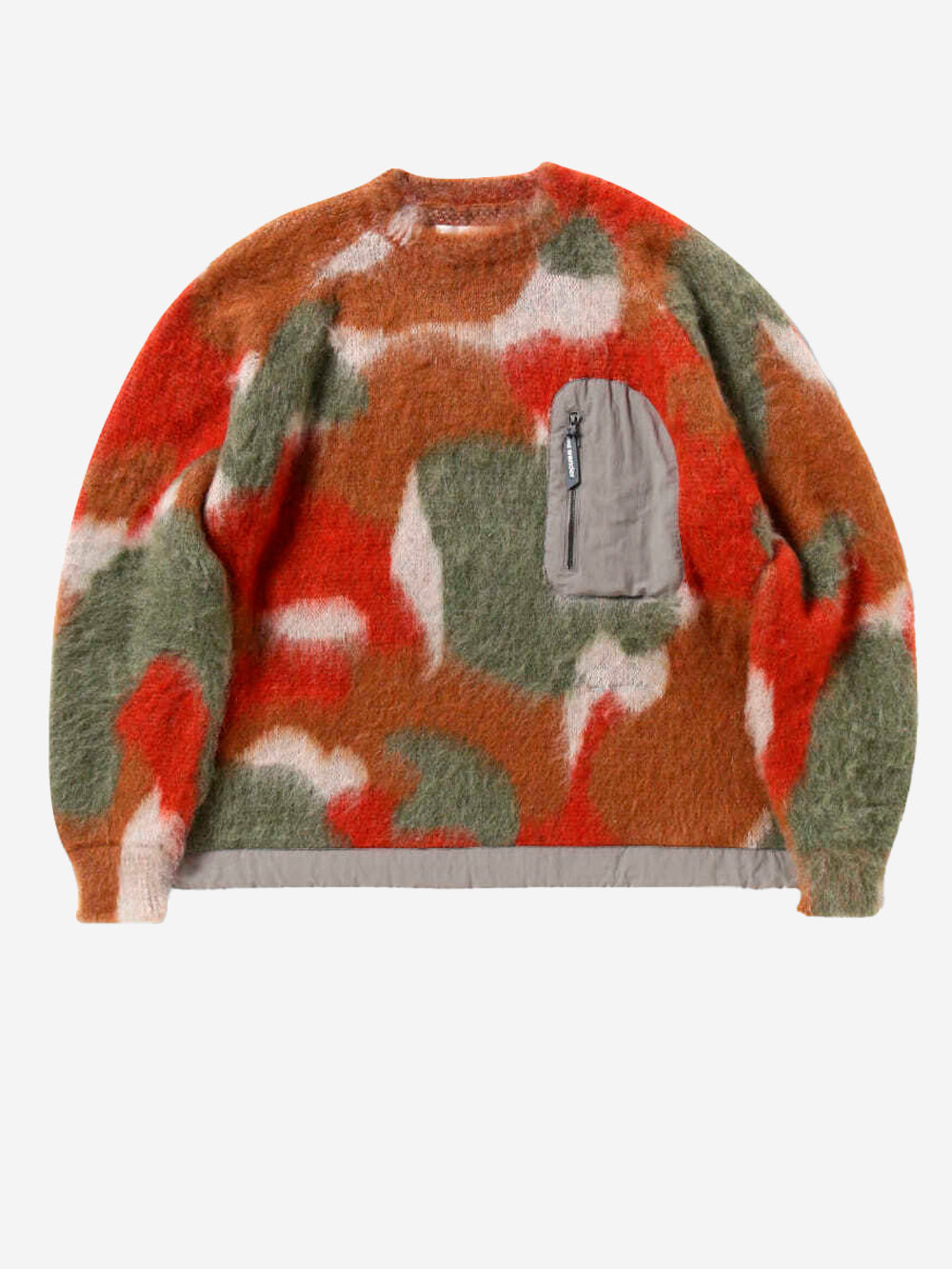 AND WANDER Maglione colorato shaggy con coulisse Marrone Urbanstaroma