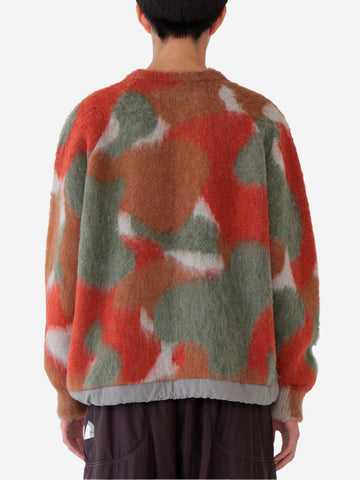 AND WANDER Maglione colorato shaggy con coulisse Marrone