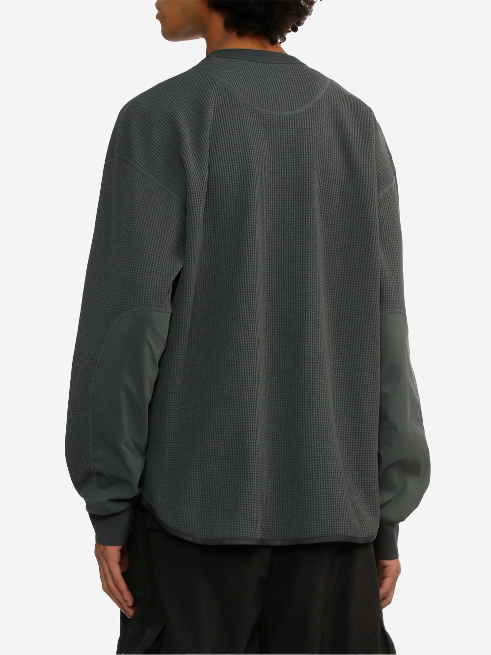 AND WANDER Maglia a manica lunga in tessuto tecnico waffle Grigio Urbanstaroma