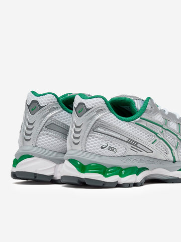 ASICS Gel Kayano 12.1 bianche, argento e verdi argento