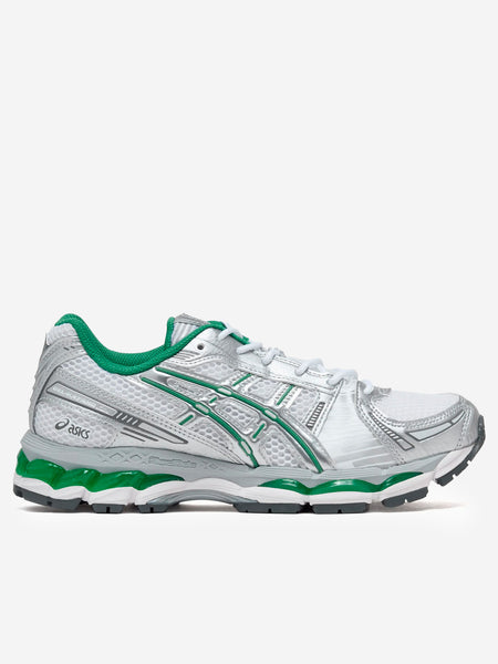 ASICS Gel Kayano 12.1 white, silver and green 1203A759 | Urbanstaroma