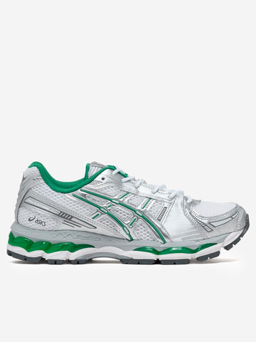 ASICS Gel Kayano 12.1 bianche, argento e verdi argento