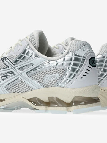 ASICS Gel-Nimbus 10.1 bianche e argento Bianco