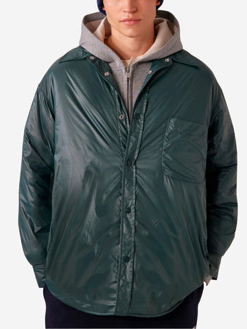 AUTRY Overshirt imbottito unisex in nylon verde Verde scuro