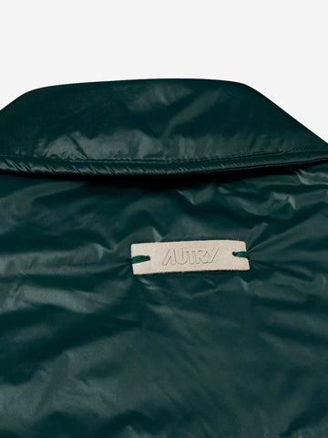 AUTRY Overshirt imbottito unisex in nylon verde Verde scuro
