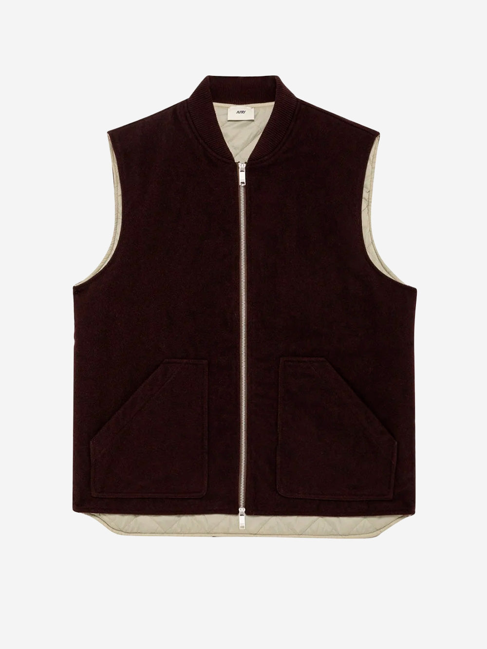 AUTRY Gilet in panno unisex bordeaux Bordeaux Urbanstaroma