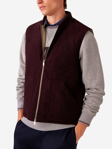 AUTRY Gilet in panno unisex bordeaux Bordeaux