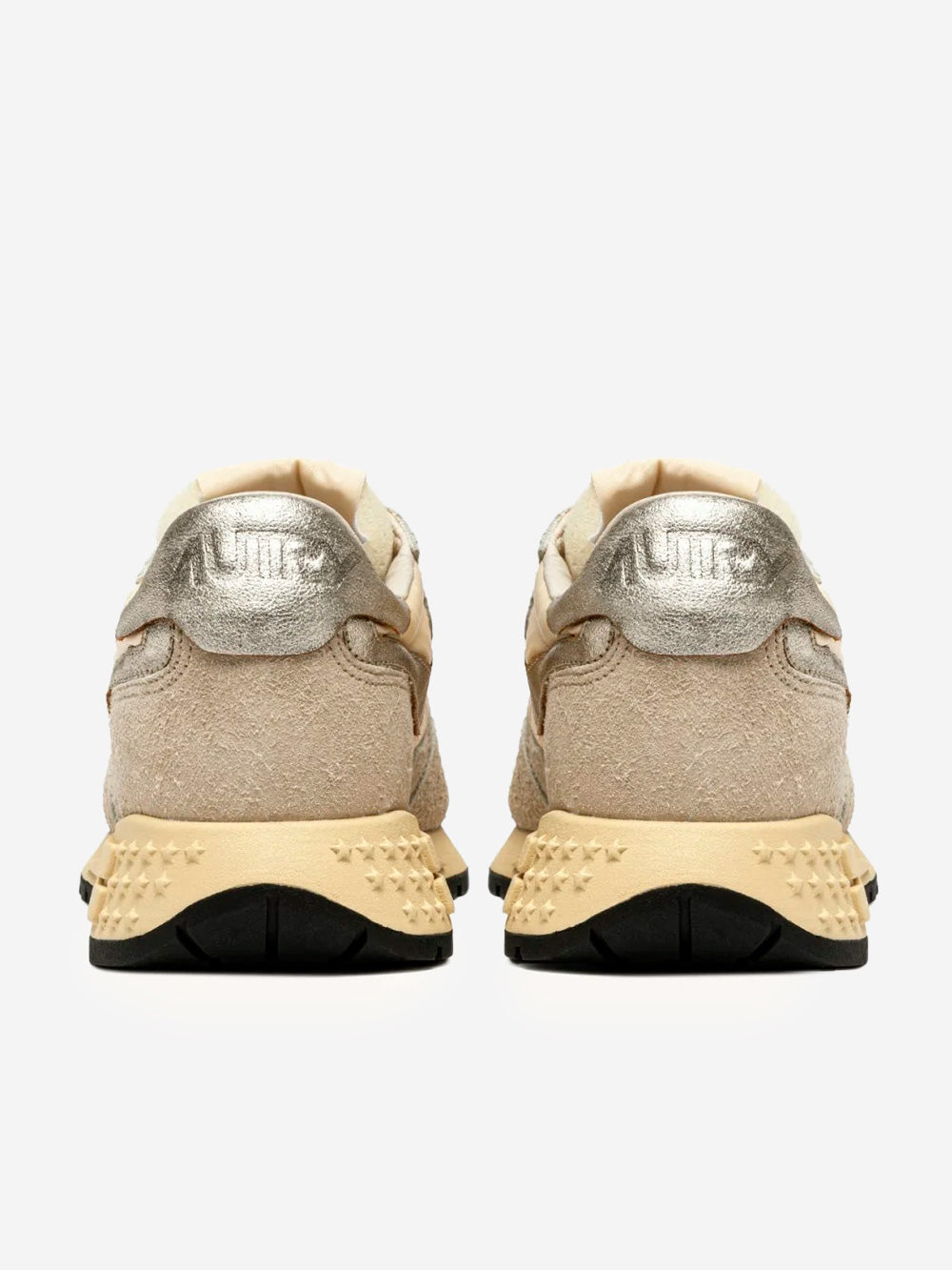 AUTRY W Reelwind in nylon, suede e pelle ecru e platino Ecru Urbanstaroma