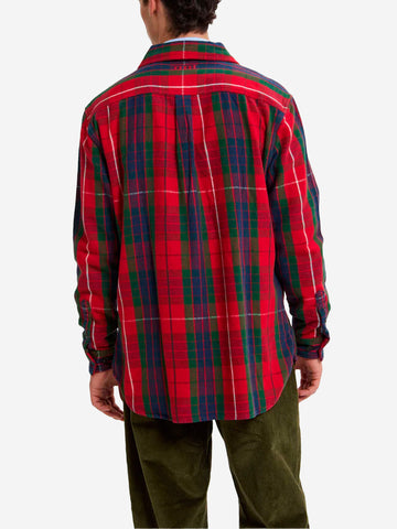 BARACUTA Overshirt Hunting tartan red Rosso