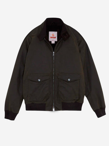 BARACUTA G9 Pocket in cotone cerato marrone Marrone scuro