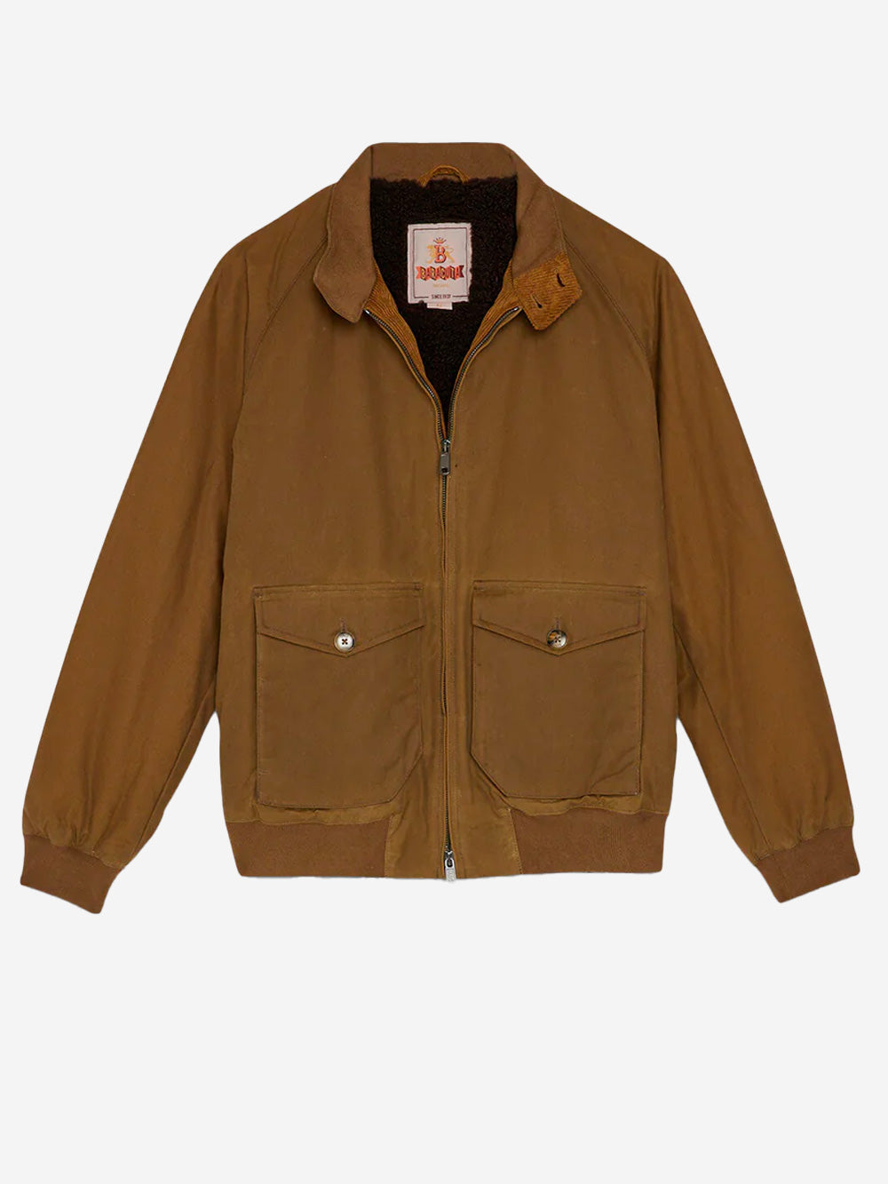 BARACUTA G9 Pocket in cotone cerato marrone chiaro Cammello Urbanstaroma