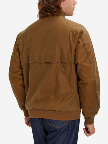 BARACUTA G9 Pocket in cotone cerato marrone chiaro Cammello