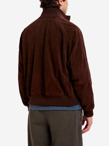 BARACUTA Giacca sportiva in pelle scamosciata Roughout Marrone