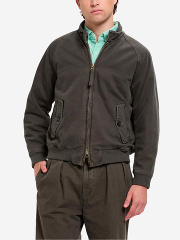 BARACUTA Giacca G9 in tela tinta in capo nera Nero