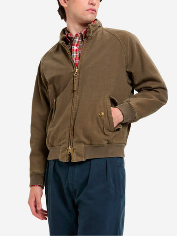 BARACUTA Giacca G9 in tela tinta in capo verde Verde