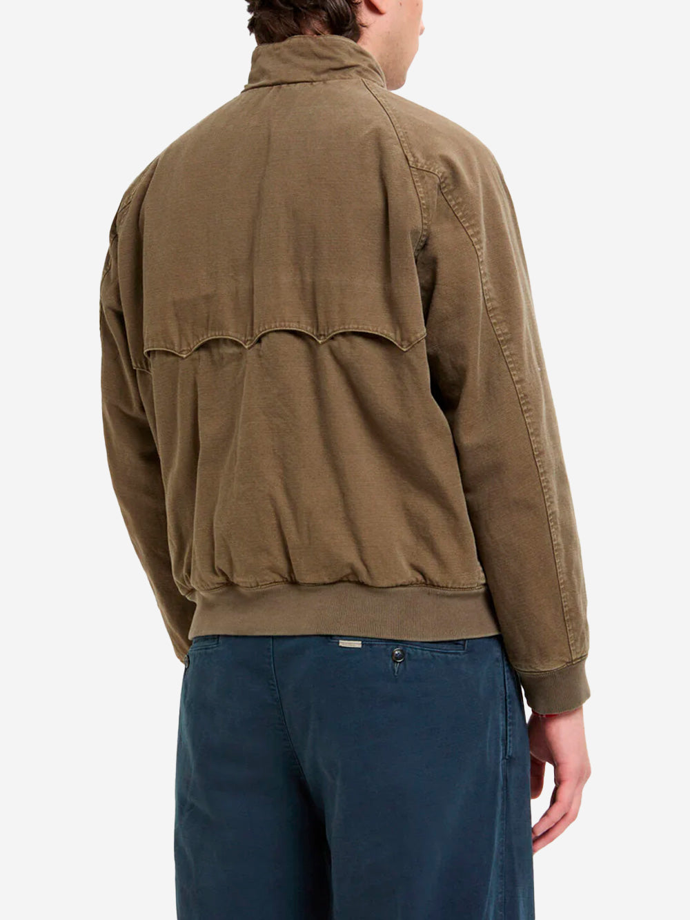 BARACUTA Giacca G9 in tela tinta in capo verde Verde Urbanstaroma