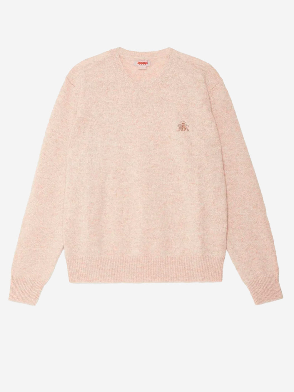 BARACUTA Maglione girocollo beige in lana Shetland Beige Urbanstaroma